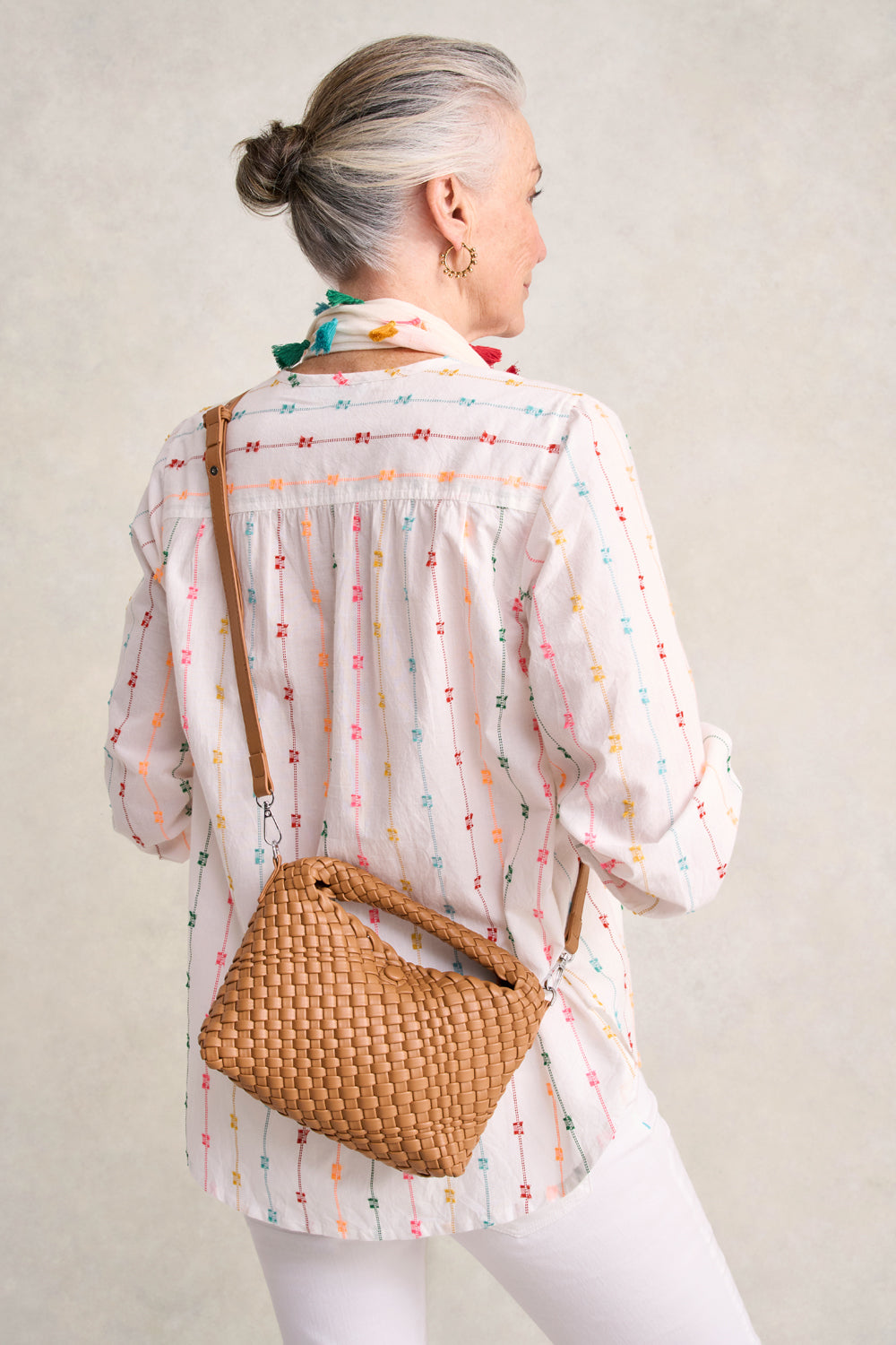 Clip Jacquard Cotton Shirt - Stripe Jacquard