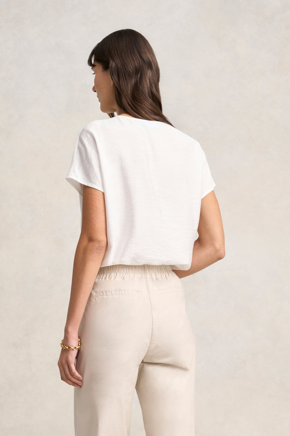 Texture Twist Blouse - Chalk