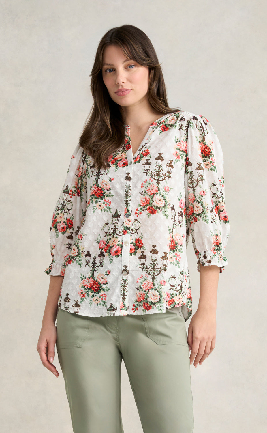 Cotton Jacquard Shirt - City of Lights