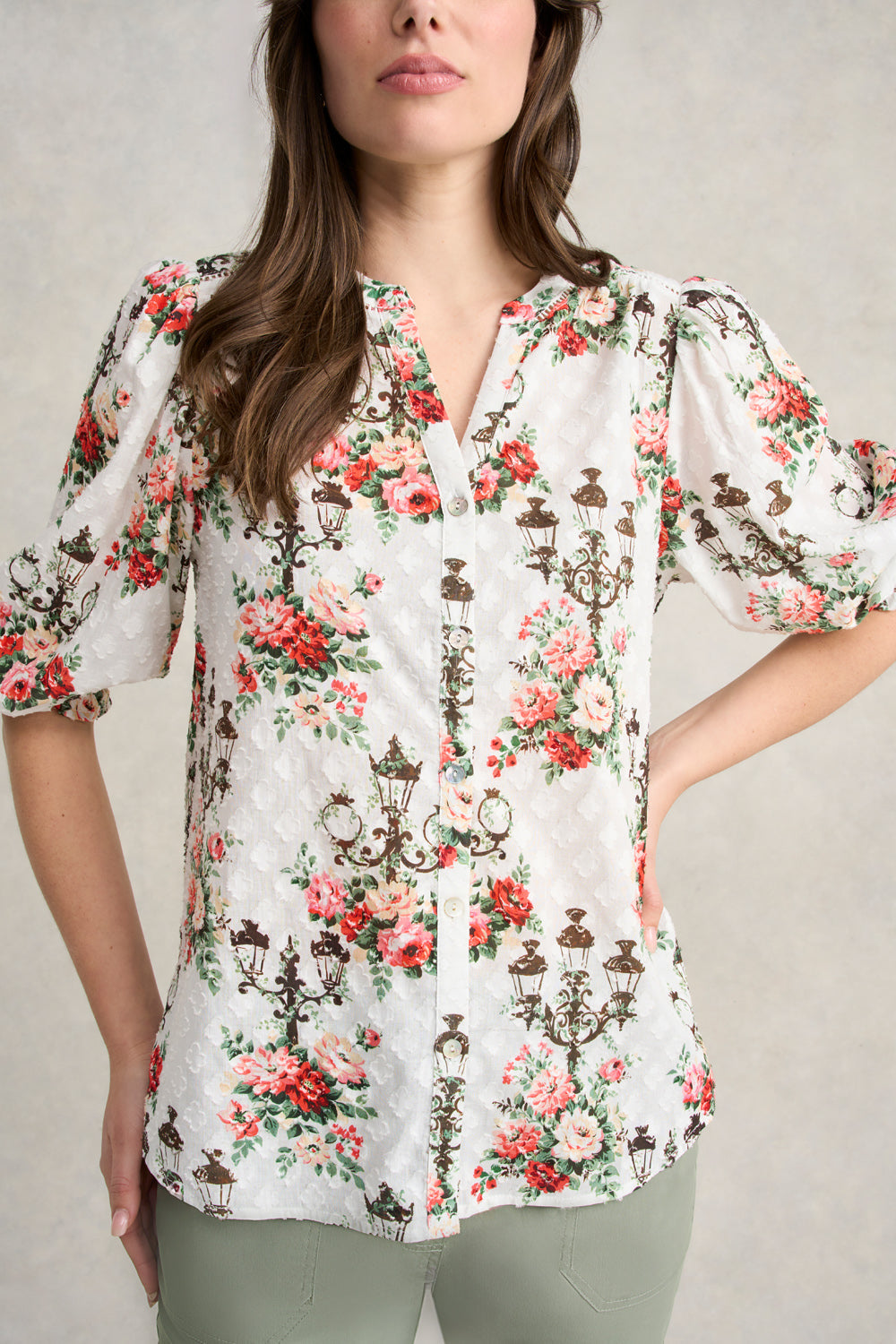 Cotton Jacquard Shirt - City of Lights